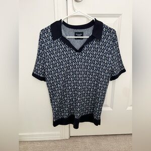 Abercrombie & Fitch Blue and White Shirts